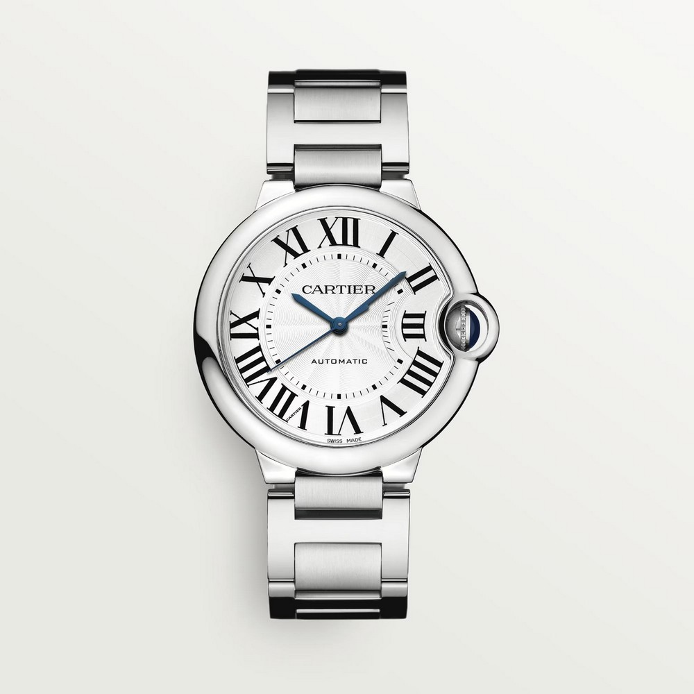 Đồng Hồ Cartier Ballon Bleu De Cartier Watch 36mm Nam Xám